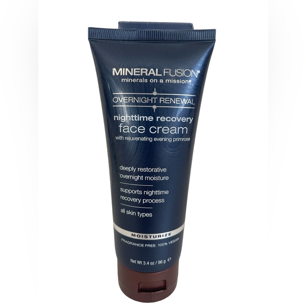 Mineral Fusion Overnight Renewal Nighttime Recovery Face Cream Vegan Sealed